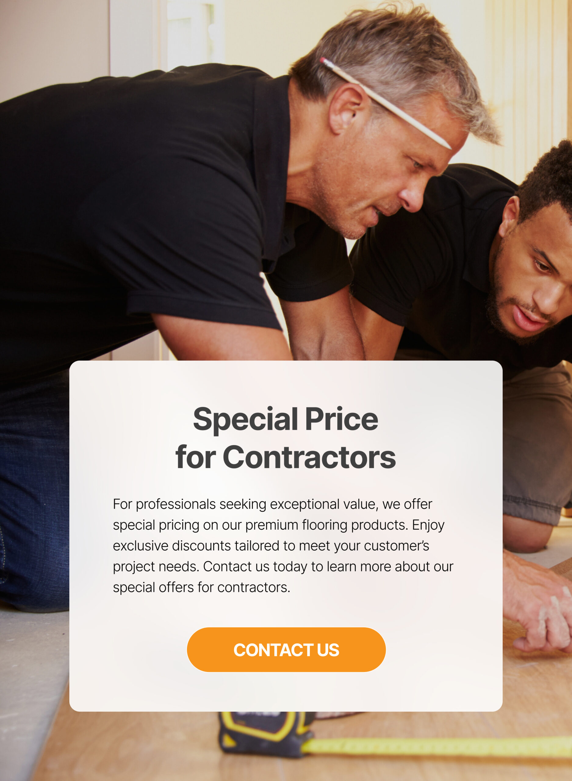 special price for contractors